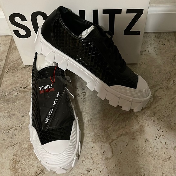 schutz platform sneakers